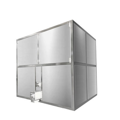 Buon prezzo Macchina per la fabbricazione di ghiaccio a cubo industriale con potenza giornaliera di 2 tonnellate e corrente nominale di 15 A in linea