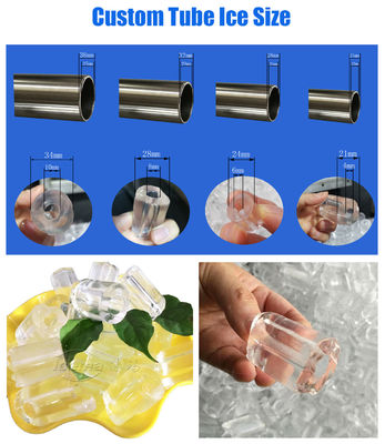 15 tonnellate macchina per ghiaccio a tubo condensatore automatico di acqua/evaporazione per l'industria delle bevande