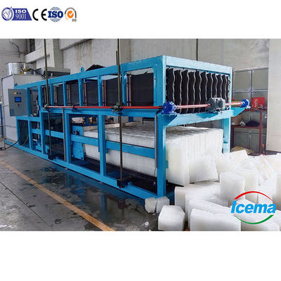 Icema Industrial Block Ice Maker Machine Output 1-30 t Per uso commerciale