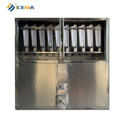 Macchina per cubetti di ghiaccio industriali ad alto rendimento e risparmio energetico con dimensioni di ghiaccio personalizzabili
