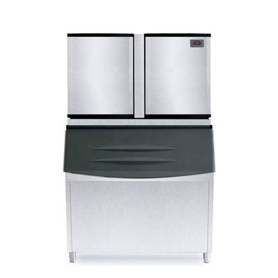 Buon prezzo 1245*645*760mm Macchina automatica commerciale per cubetti di ghiaccio nel modello più recente 700kg-1000kg/24h in linea