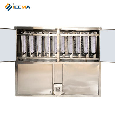 Isolamento PU 3000 kg Macchina per la fabbricazione di cubetti di ghiaccio industriali per applicazioni commerciali