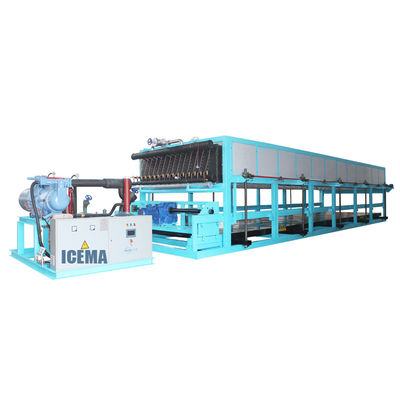 Capacità di raffreddamento 85 kW Macchina per blocchi di ghiaccio industriale per la produzione di ghiaccio su larga scala