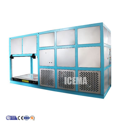 Risparmio energetico 3T Industrial Ice Block Maker Machine con alimentazione 380V/3P/50hz