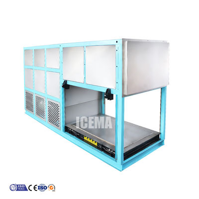 Risparmio energetico 3T Industrial Ice Block Maker Machine con alimentazione 380V/3P/50hz