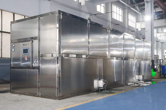 Buon prezzo Macchina per ghiaccio da 10 tonnellate con imballaggio automatico personalizzabile e dimensioni di ghiaccio in cubo da 22x22x22 mm in linea