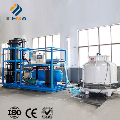 ICEMA Tube Ice Making Machine Output giornaliero personalizzabile 1T-30T Adatta per la vendita Ice Bars Gli hotel possono essere forniti con macchine di imballaggio sacchetti di ghiaccio