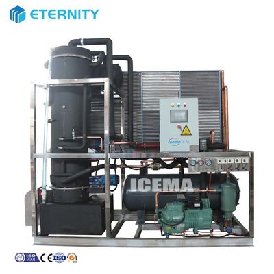 comprare ICEMA Macchina per la fabbricazione di tubi di ghiaccio 8T completamente automatica con capacità di stoccaggio di ghiaccio personalizzata online manufacture