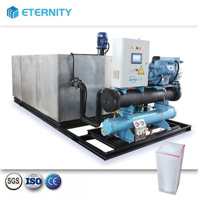 comprare 500 kg/giorno-50 tonnellate/giorno Macchine automatiche per il ghiaccio a blocco di salamoia con condensazione raffreddata ad aria online manufacture
