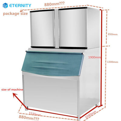 comprare Tipo di raffreddamento ad aria Macchina commerciale per cubetti di ghiaccio con capacità giornaliera di 900 kg 24 ore online manufacture