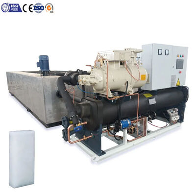 comprare Tipo industriale 380V della macchina per la produzione di blocchi di ghiaccio da 10 tonnellate della salamoia online manufacture