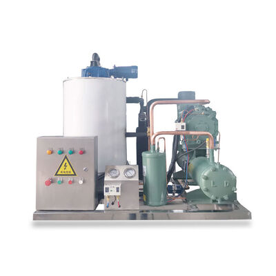 comprare Macchina automatica del ghiaccio del fiocco dell'acqua di mare 1 tonnellata commerciale per l'allevamento ittico dell'alimento online manufacture