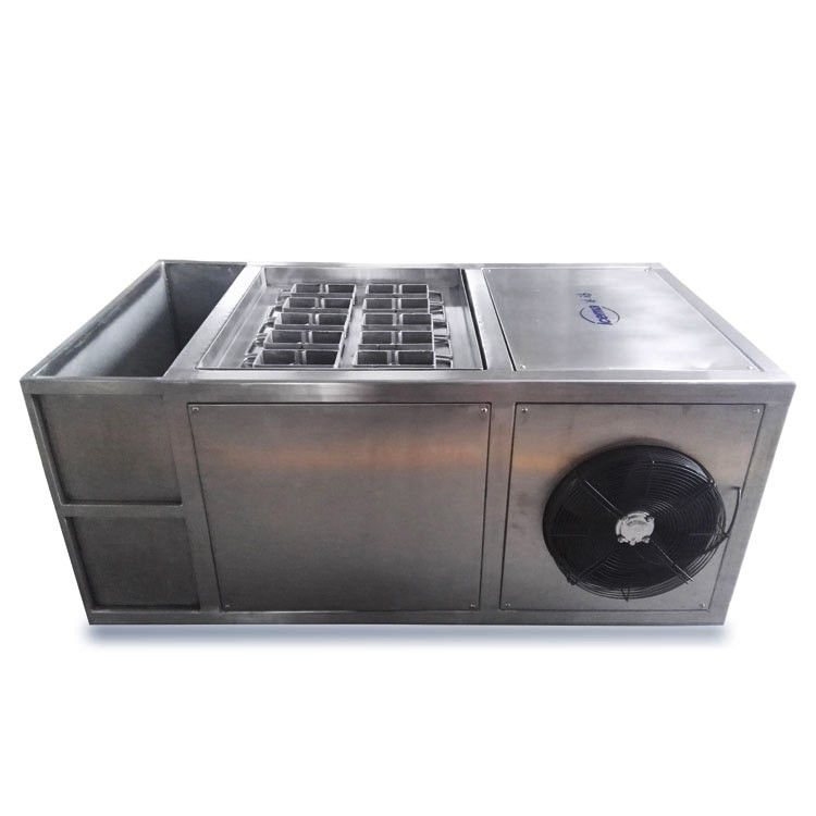 Acqua salata industriale della macchina per il ghiaccio del blocchetto di refrigerazione della salamoia 2T/24H per la fabbrica di ghiaccio/cella frigorifera/raffreddamento/fresco