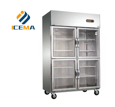 780L attrezzature professionali di cucina frigorifero verticale congelatore commerciale di marca congelatore a quattro porte