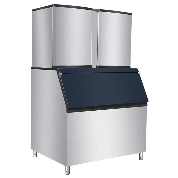 Macchine per cubetti di ghiaccio commerciali con materiale in acciaio inossidabile di tensione 220-240V