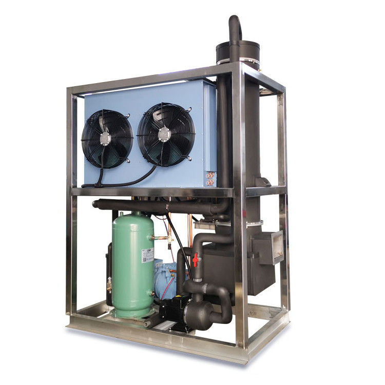 Certificato CE 1TON 2TON 5TON 10TON Frigorifero per tubi per fabbricazione di macchine per il ghiaccio personalizzate