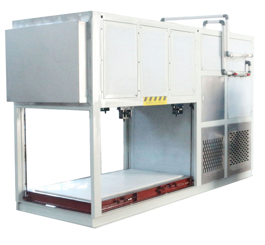 Produzione industriale di ghiaccio 400 kg macchina per la produzione di ghiaccio in acciaio inossidabile con raffreddamento diretto