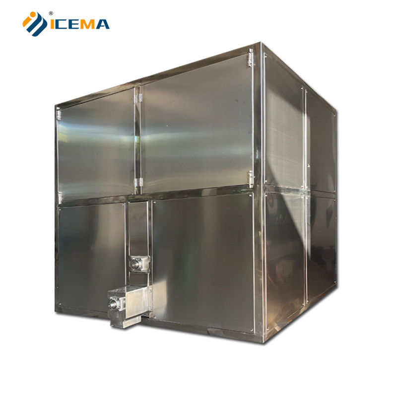 Macchina per cubetti di ghiaccio industriali ad alto rendimento e risparmio energetico con dimensioni di ghiaccio personalizzabili