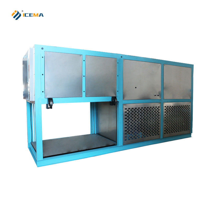 Macchina automatica per la fabbricazione di blocchi di ghiaccio da 2T con lunga durata di vita e potenza del compressore da 11 kW