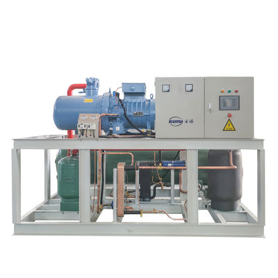 Macchina per il ghiaccio a blocchi di refrigerazione salamoia 10T 380V 3P