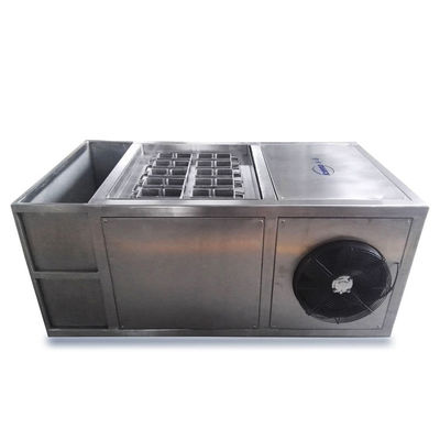 Acqua salata industriale della macchina per il ghiaccio del blocchetto di refrigerazione della salamoia 2T/24H per la fabbrica di ghiaccio/cella frigorifera/raffreddamento/fresco