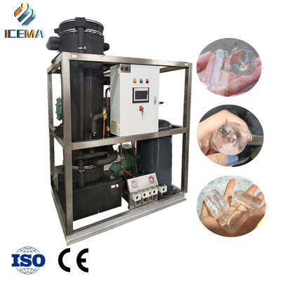 Buon prezzo Automatica e di alta qualità 5000kg tubo macchina di produzione di ghiaccio di alta potenza fabbrica di ghiaccio impianto di ghiaccio in linea