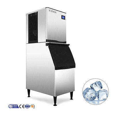 Buon prezzo Servizio macchine all'estero ICEMA Macchine per la fabbricazione di cubetti di ghiaccio commerciali 300 kg 400 kg 500 kg in linea