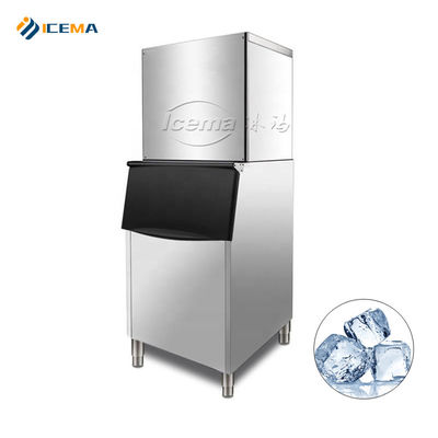Buon prezzo 200kg 300kg 400kg 500kg ICEMA Ice Cube Maker Machine 760*830*1780mm Taglia di ghiaccio 22x22x22mm in linea