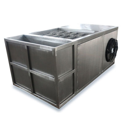 Buon prezzo Mini impianto di produzione di ghiaccio 1 tonnellata macchina a blocchi di ghiaccio compatto con componenti Schneider Electric in linea