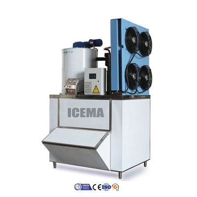 Buon prezzo 3.6KW Industrial Portatile Flake Ice Maker per pesce 1T / 2T / 3T / 5T Flake Ice Machine in linea