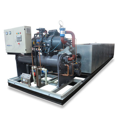Buon prezzo Emerson 62.7KW 2024 Personalizzazione 15 tonnellate Block Ice Making Machine per il ghiaccio industriale in linea