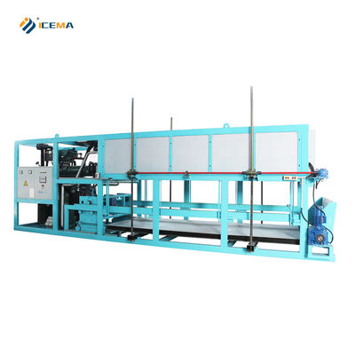 Buon prezzo Capacità di raffreddamento di 85 kW 12000 KG Macchina per la fabbricazione di blocchi di ghiaccio industriali per le esigenze dei clienti in linea