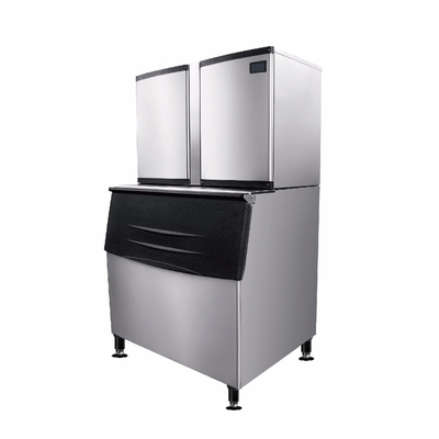 Fabbricatore di Ghiaccio a Cubetti Commerciale 60kg-1200kg Produzione 24h Grado Industriale